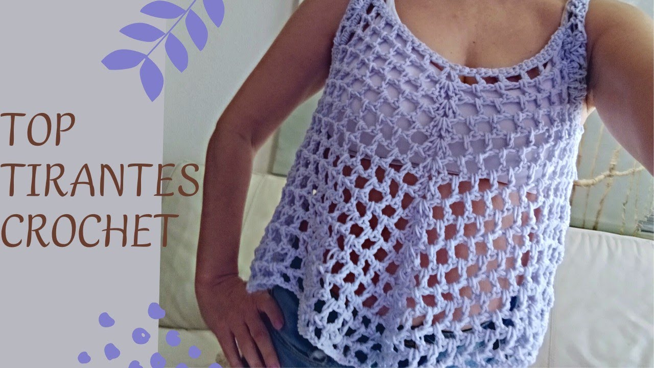 tirantes a crochet para vestido