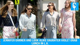 Jennifer Garner and look alike daughter Violet grab lunch in L.A