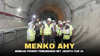 Coordinating Minister AHY Reviews Progress of MRT Jakarta Phase 2A Construction