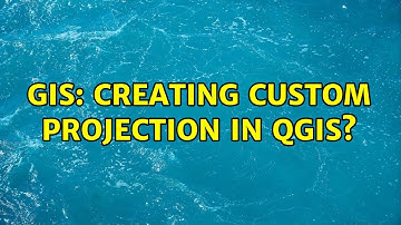 GIS: Creating custom projection in QGIS?