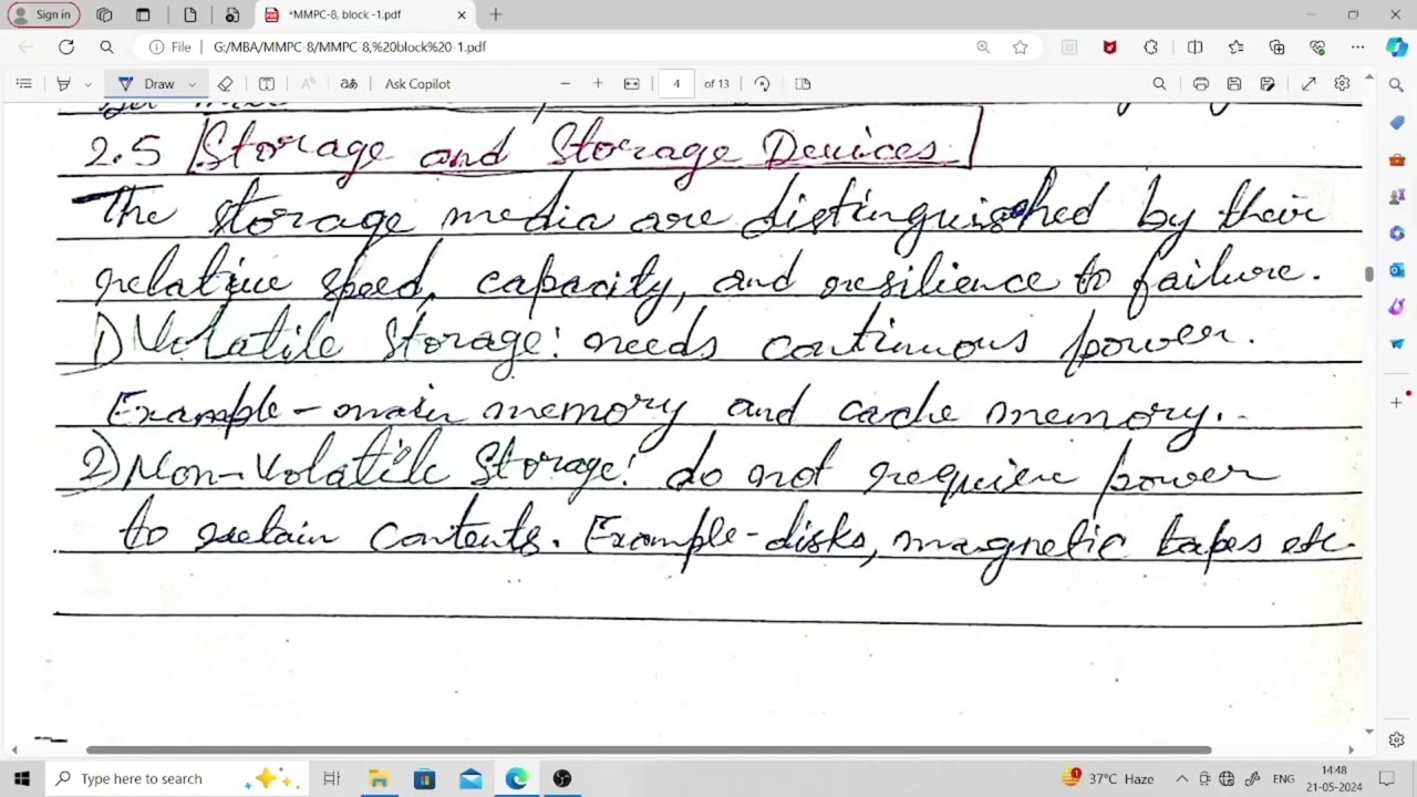 MMPC-8 _UNIT-2_Computer Systems and Smart Devices