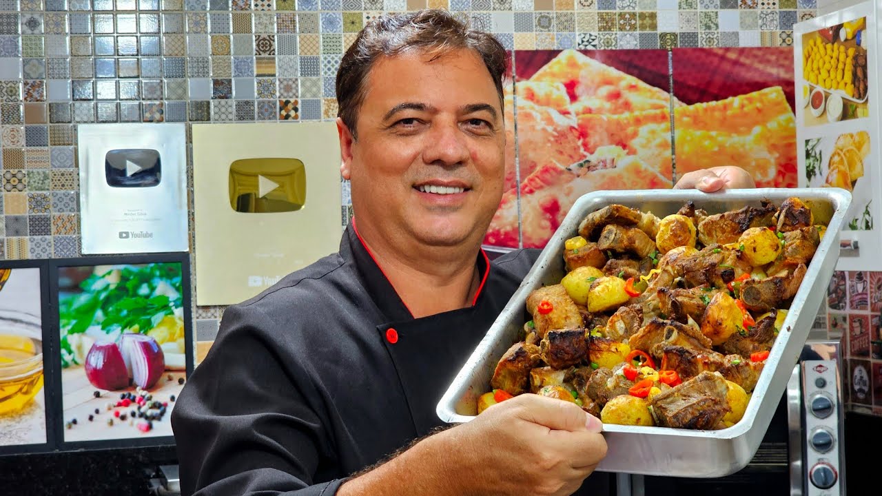 COSTELINHA ASSADA COM BATATAS MUITO FÁCIL I ESPECIAL DE NATAL