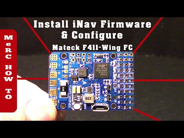 Matek F411 Wing Flight Controller - iNav Firmware & Configuration RC  Airplane Setup (In a flash) - YouTube