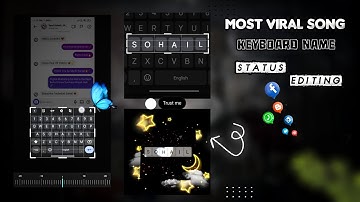 Instagram Viral Keyboard Name Status Video Editing In Capcut | Trending Video Tutorial