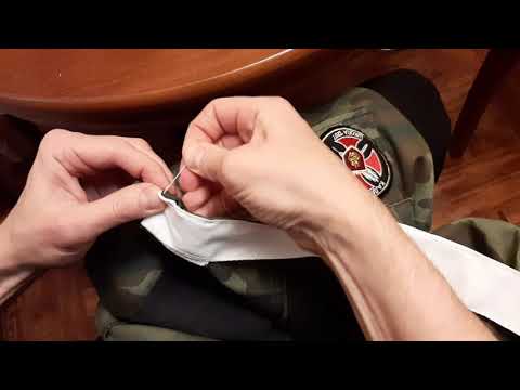 видео: Как правильно подшить подворотничок(подшиву)на камуфляж кадета (полевую форму).