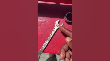 How to clean rusted tools