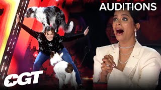 Lilly Falls In Love With DOG TRAINER Alexandra Côté’s Friends | Canada’s Got Talent