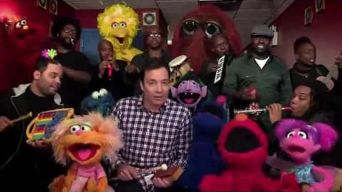 Jimmy Fallon, Sesame Street  The Roots Sing 'Sesame Street' Theme w Classroom Instruments1