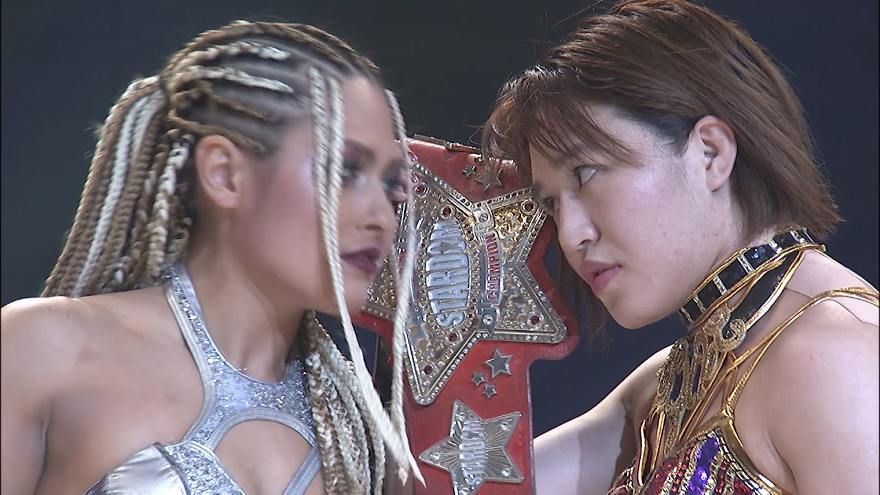 【スターダム】林下詩美を退け赤の絶対王者となった朱里をジュリアが痛烈批判！『地の底に落ちるのは朱里、それをやるのはこの私。私が両国でこのベルトを奪う。』-11.19大阪大会-【STARDOM】