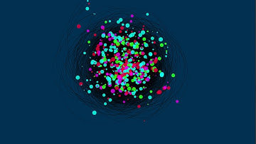 html5 simulation based on newtons attraction law.