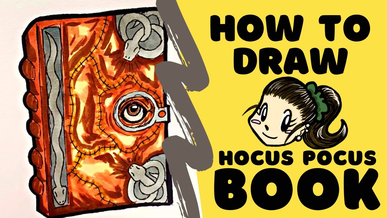HOW TO DRAW Spellbook (Hocus Pocus) YouTube
