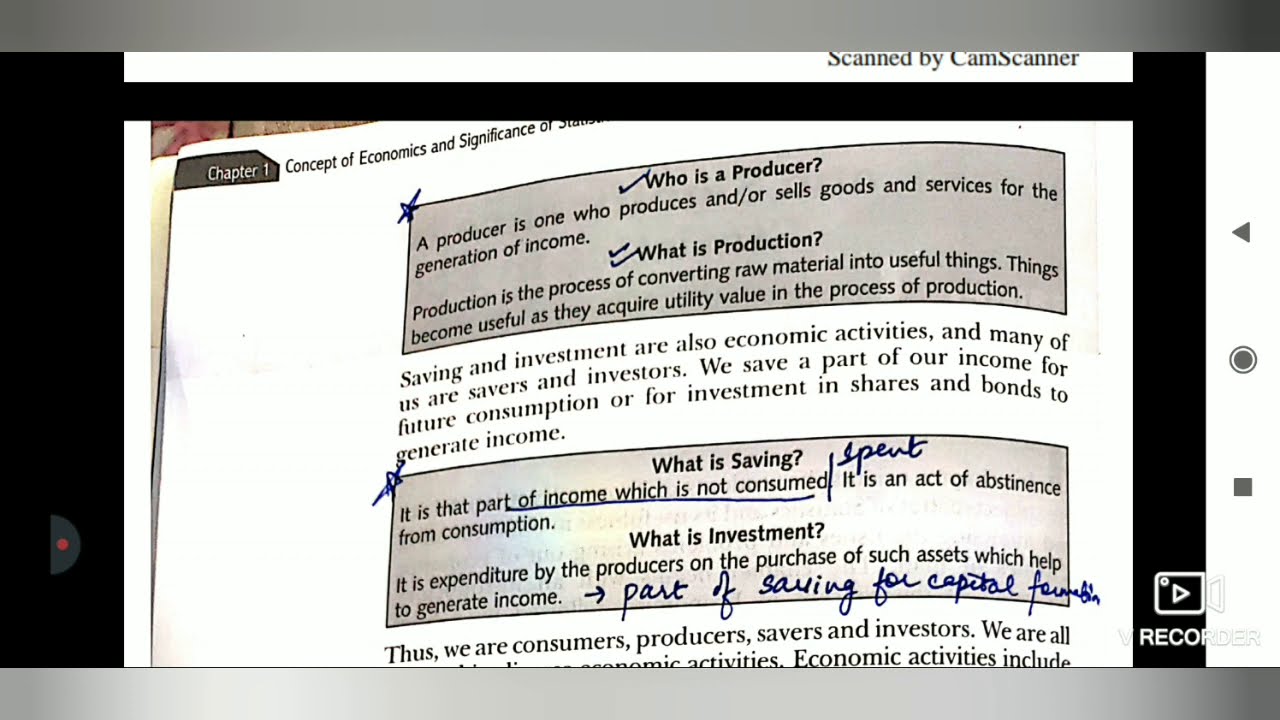 Class 11 statistics chapter 1 concept of economics statistics