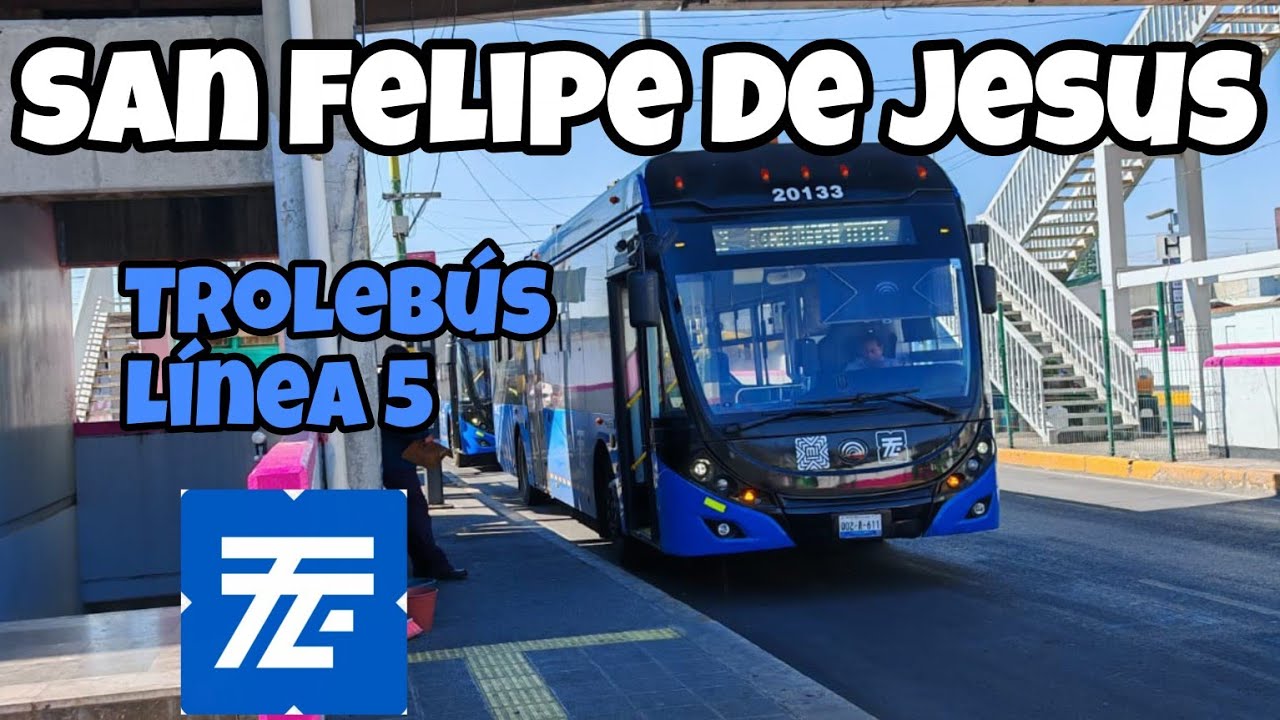 ТРОЛЛЕЙБУСНАЯ ЛИНИЯ 5 САН-ФЕЛИПЕ-ДЕ-ХЕСУС, МАРШРУТ ПО ПРОСПЕКТУ РЕФОРМА ✅ #троллейбус #paseodelar...