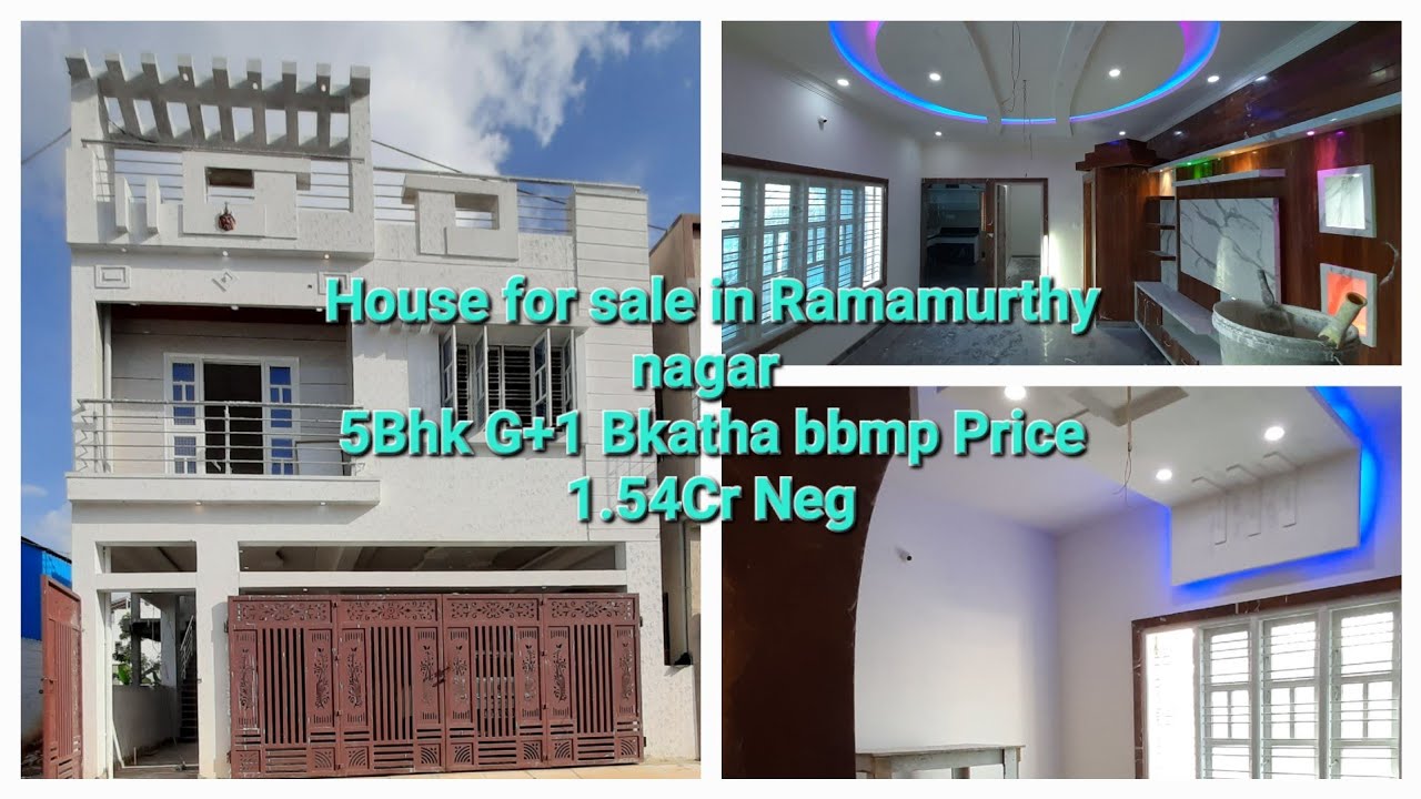 5BHK BEAUTIFUL INDEPENDENT HOUSE FOR SALE IN RAMAMURTHY NAGAR G+1