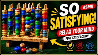 100% Satisfying Wooden Beads ASMR Challenge 🤯