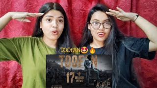 Toofan(Lyrical)- KGF Chapter 2 REACTION Video by Bong girlZ|Yash,Sanjay Dutt,Raveena Tandon,Srinidhi