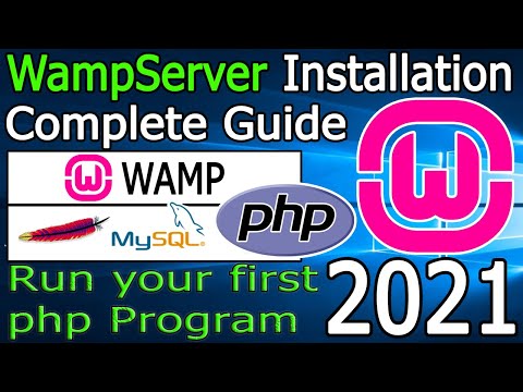 How to Install WAMP Server on Windows 10 [2021 Update] & How to Run PHP Program | Step by Step guide