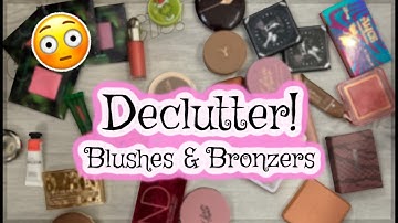 🌟THE MOST COLOURFUL DECLUTTER EVER! | Blushes & Bronzers | Makeup Declutter 2022 | #3