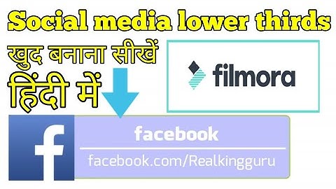 Free edit able || Social media lower thirds files & tutorial filmora hindi editing खुद सीखें।।