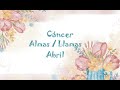 ♋CÁNCER ABRIL 💔¡ESTÁ EN PROBLEMAS, BUSCARÁ TU AYUDA!💕ALMAS/LLAMAS GEMELAS EXPAREJA PERSONA ESPECIAL