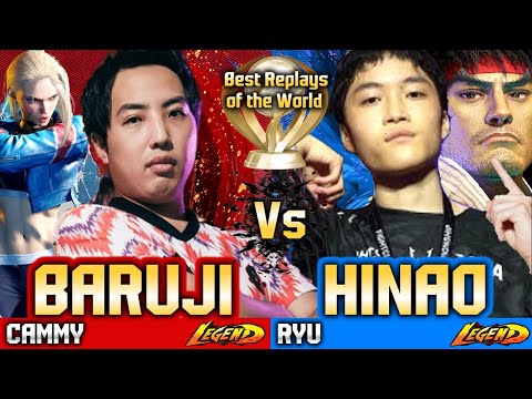 🔥SF6 Ryu (HINAO vs Baruji) Cammy🔥▰ Street Fighter 6 Gameplay High Level