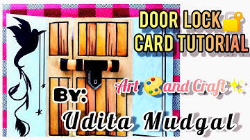 How To Make DOOR LOCK CARD | PART-1 | Tutorial |DIY| Page Design Ideas| Art Integrated Project Ideas