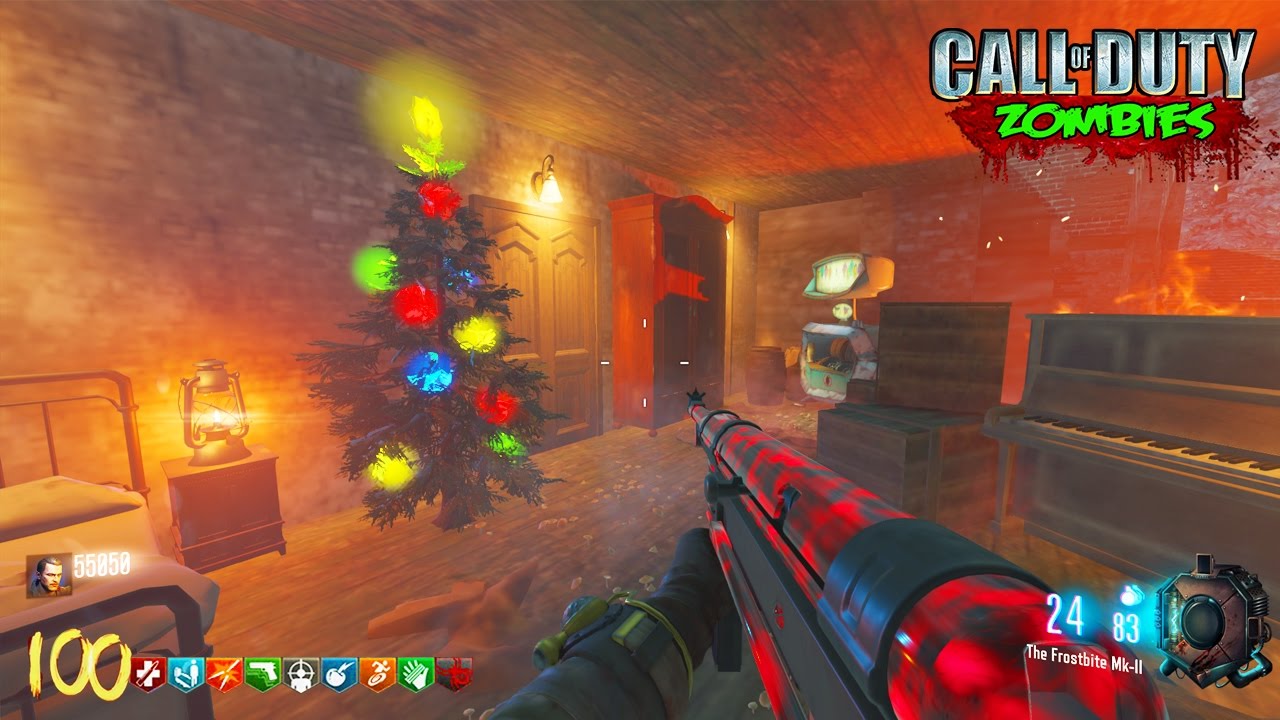 Christmas Nacht Der Untoten Easter Egg Remake Black Ops 3 Zombies Custom Zombies Gameplay Youtube