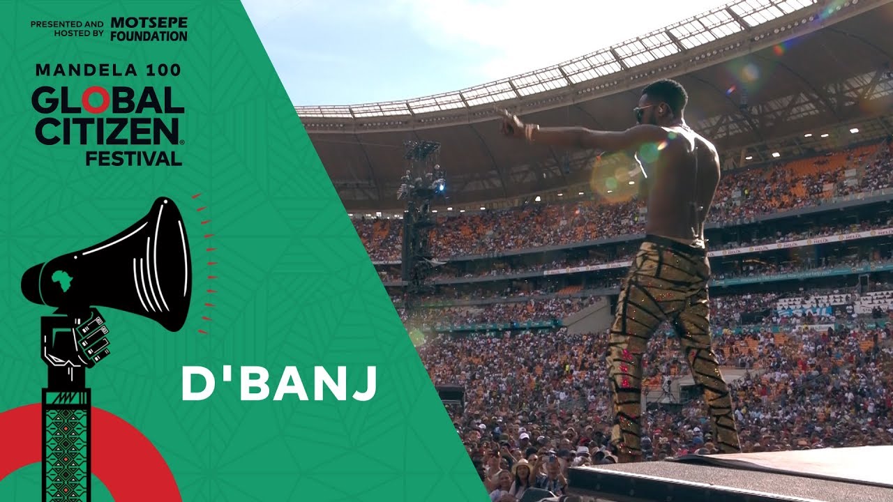 Dbanj Performs Top of the World  Global Citizen Festival Mandela 100