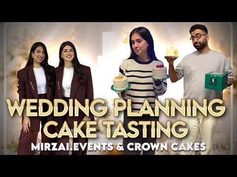 Cake Testing Our Wedding Cake & Meeting Our Planners | چشیدن کیک عروسی ما |Crown Cakes|Mirzai.Events