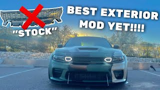 VICREZ FRONT GRILLE WITH LIGHTS INSTALLED ON MY CHARGER REDEYE! BEST EXTERIOR MOD YET!!!!