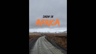 Snow in Africa Amazing Winter Landscape in South Africa!
