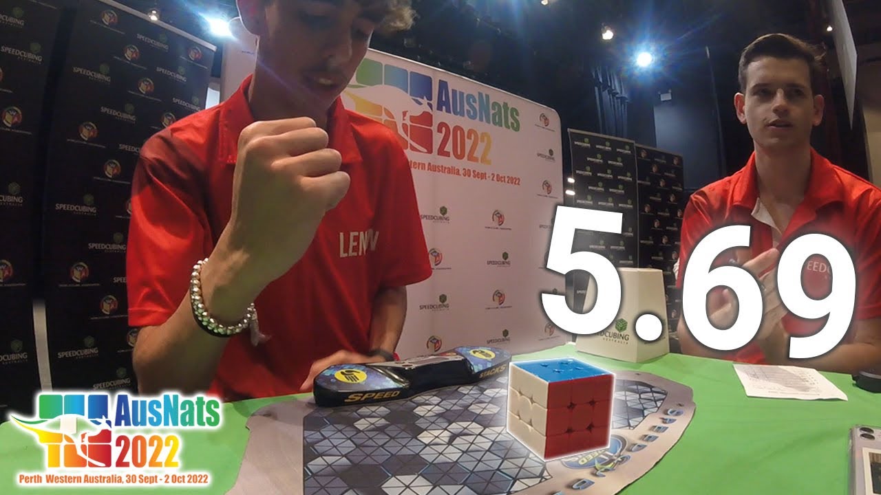 5.69 Official Rubik's Cube Single | Australian Nationals 2022 - YouTube