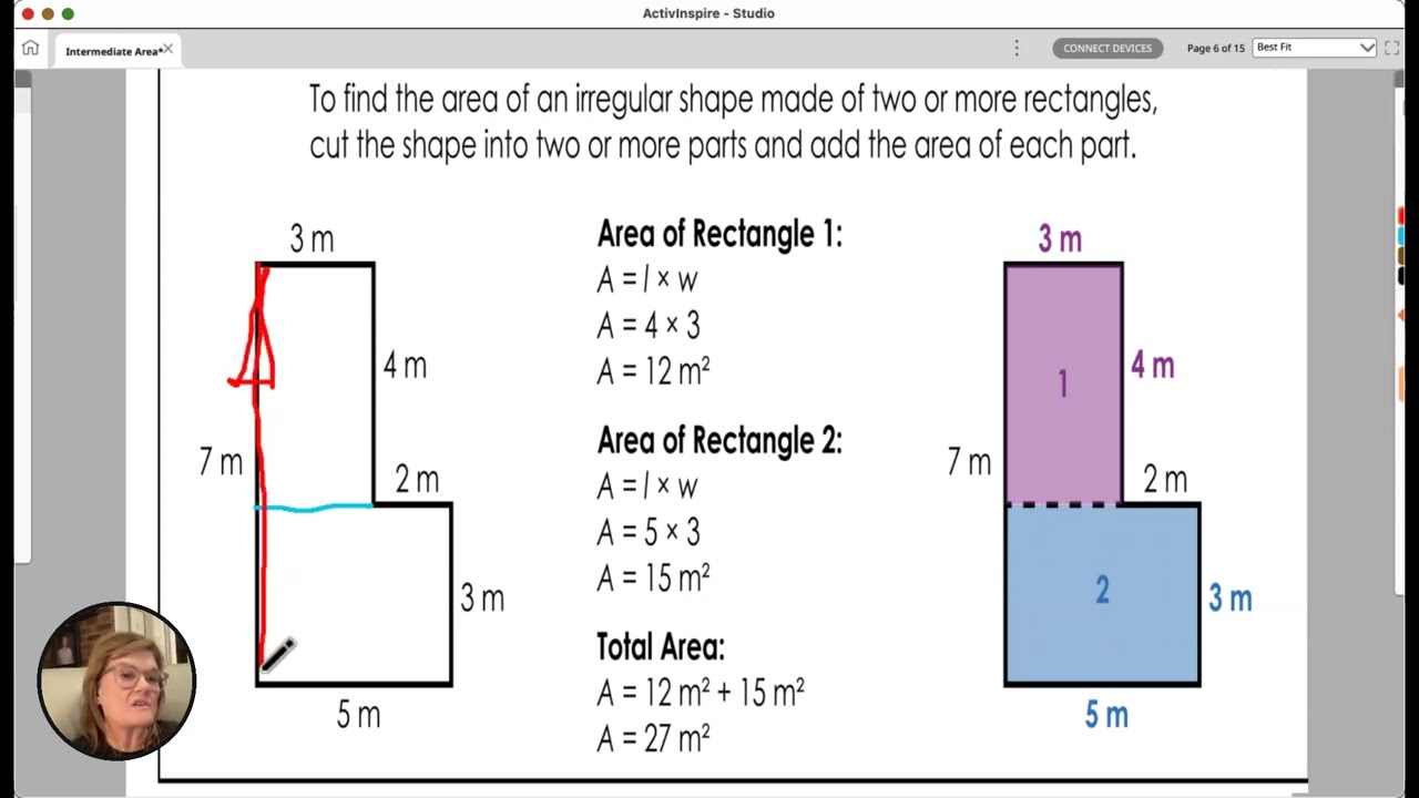More advanced area review 3rd grade