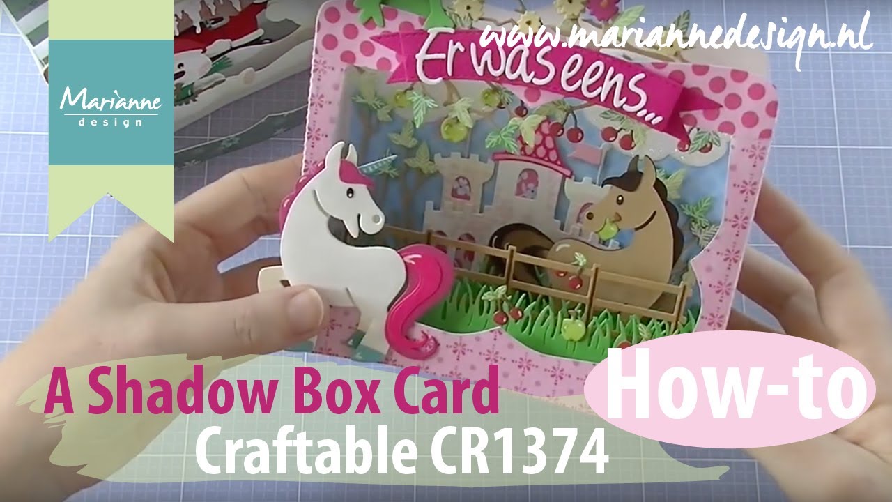A Box Card with the CR1374 | Marianne Design card shape | Cardmaking Die Cutting