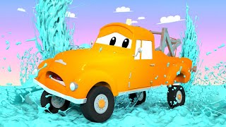 Car Patrol -  Tom the Tow Truck and Baby Tom Have a Pressure Water Issue  - Car City ! Cars cartoon