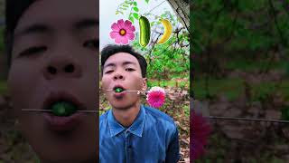 Most Satisfying Reverse Eating 🌺🥒🍌 | Oddly Satisfying ASMR #ASMR #satisfying #oddly #reverse #food