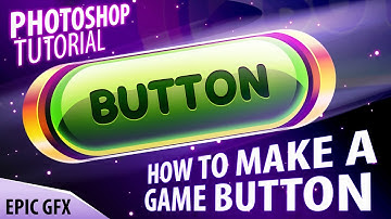 How to make A GAME BUTTON [GAME UI]  | Photoshop Tutorial | by Creatuts