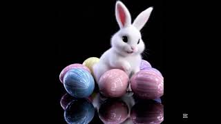 Cute Bunny Says “Happy Easter” 🐰🌸 | Adorable Easter Wishes