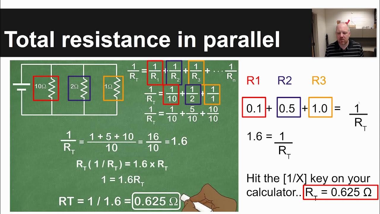 Solved Use the diagram to determine total resistance. (Round