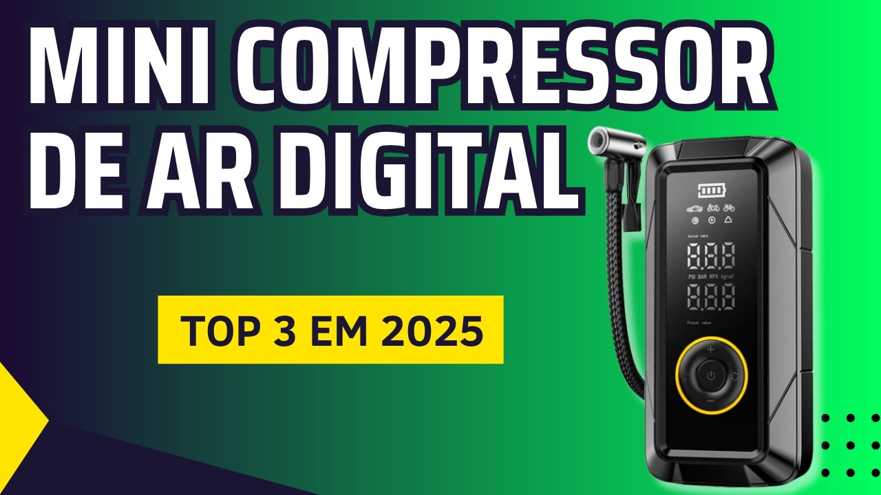 💨 Melhores Mini Compressores Digitais para Carro e Moto em 2025! Mini ...