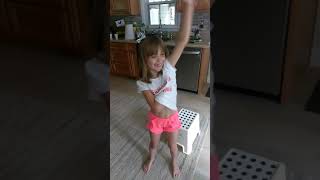 Blake Teaching Felicity How To Arm Fart