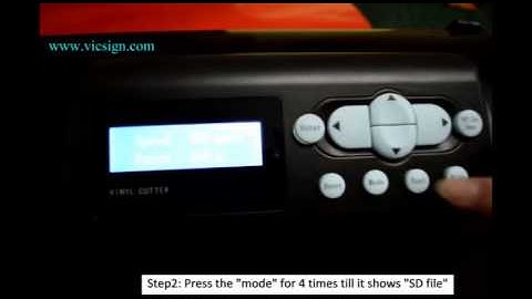 Vicsign   how to use SD card to do the cuttingHSQ,HWQ series