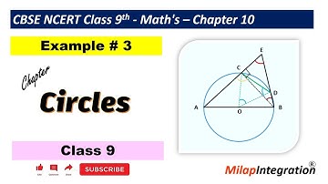 Example 3 | Circles: Chapter 10 | CBSE NCERT Maths class 9 | MilapIntegration
