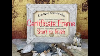 Certificate Frame - Start to Finish