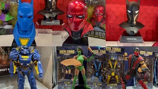New McFarlane Toys Dc Comics,,Mortal Kombat, Fallout figures collectibles on display Toy Fair 