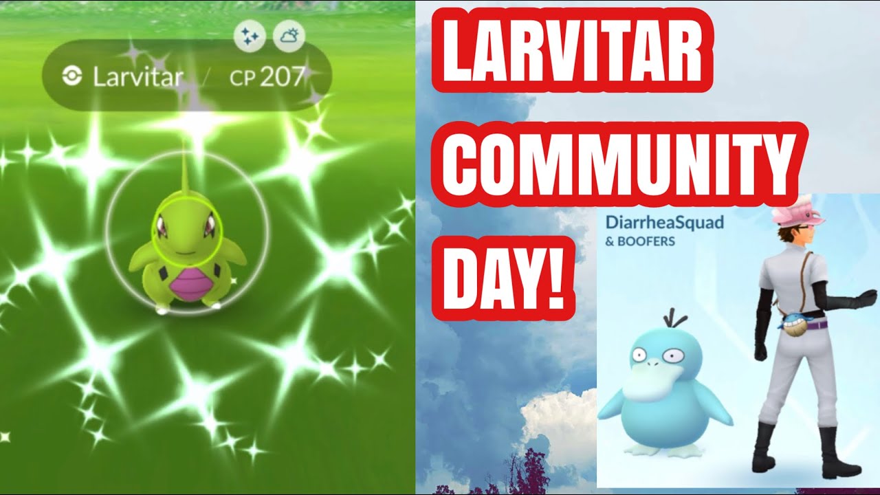 LARVITAR COMMUNITY DAY HAUL! shorts pokemongo YouTube