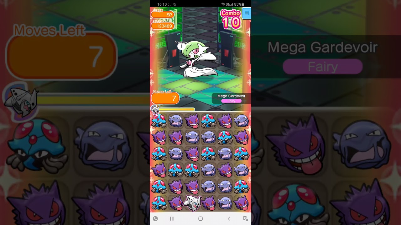 Pokemon Shuffle Mobile Mega Gardevoir Competitive Stage ポケとる スマホ版 ランキングステージ 10 Youtube