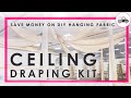 BUDGET WEDDING: HOW TO HANG CEILING DRAPING KIT WITH 1-MOUNT