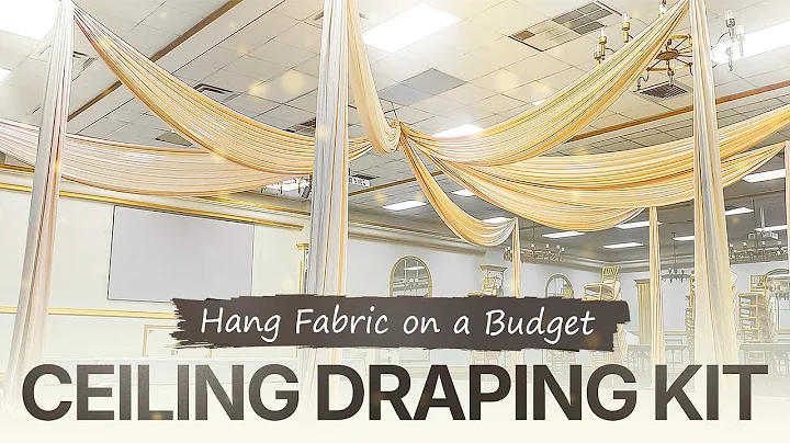 HOW TO HANG CEILING DRAPING KIT FOR BUDGET WEDDING