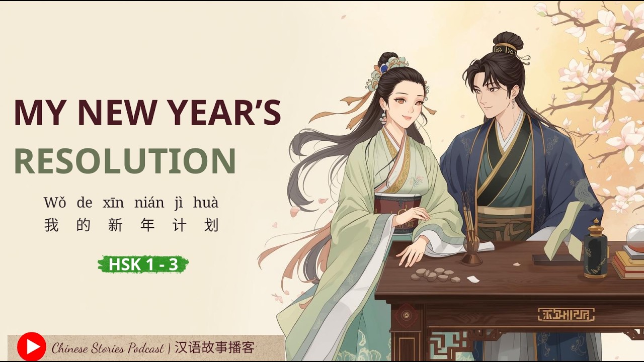 HSK 1–3 | My New Year’s Resolution | 我的新年计划 | Chinese Stories Podcast